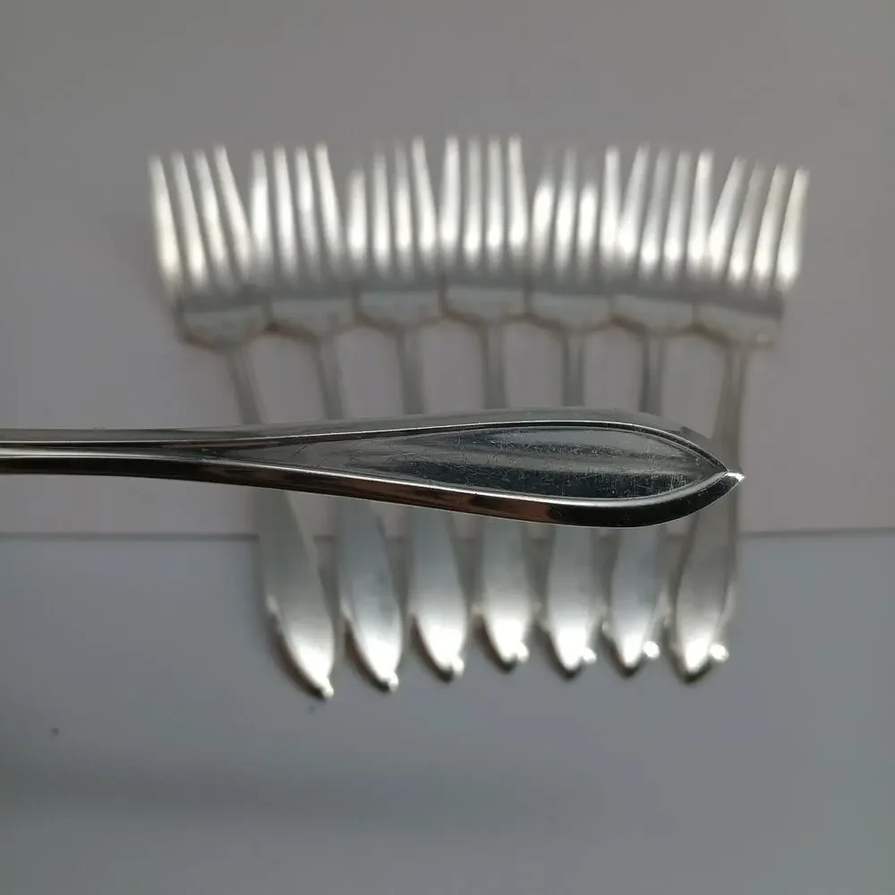 8X SF 1914 Patrician Silverplate Flatware COMMUNITY Salad Fork Oneida